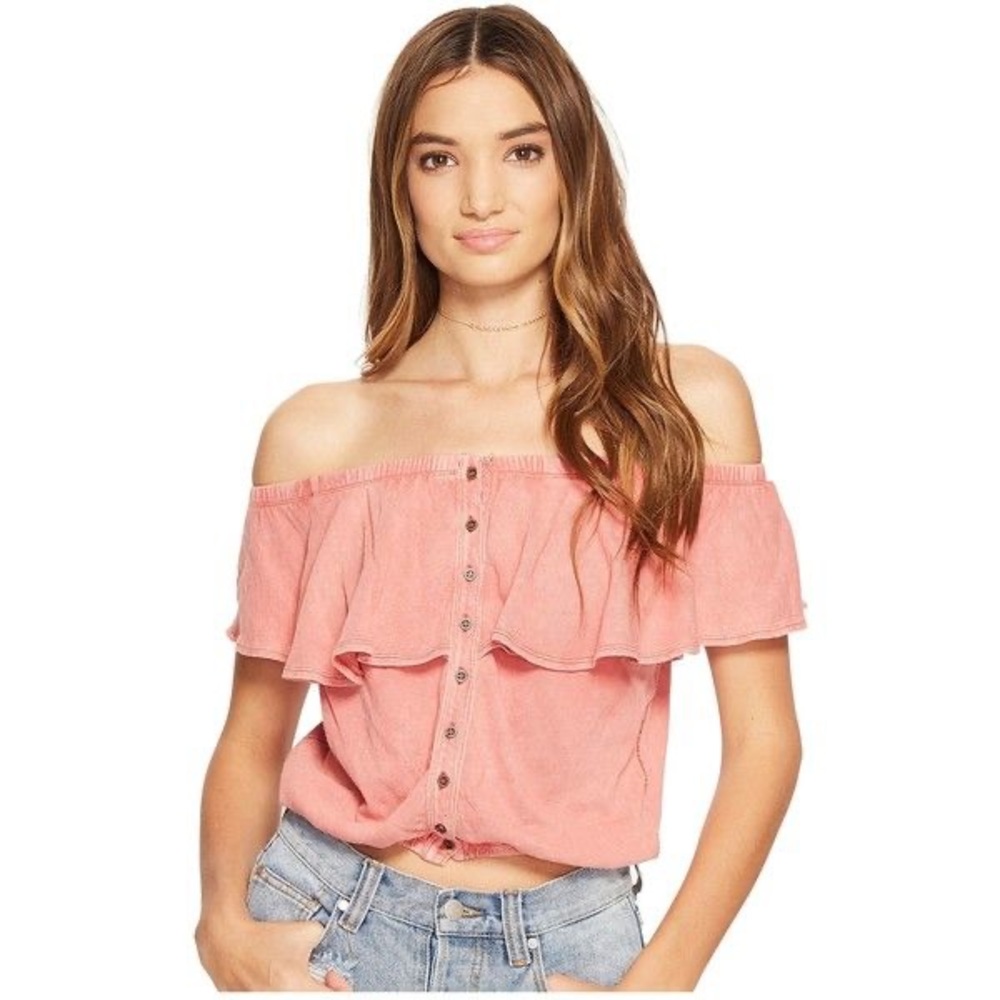 NWT Free People Love Letter Tube Top Coral